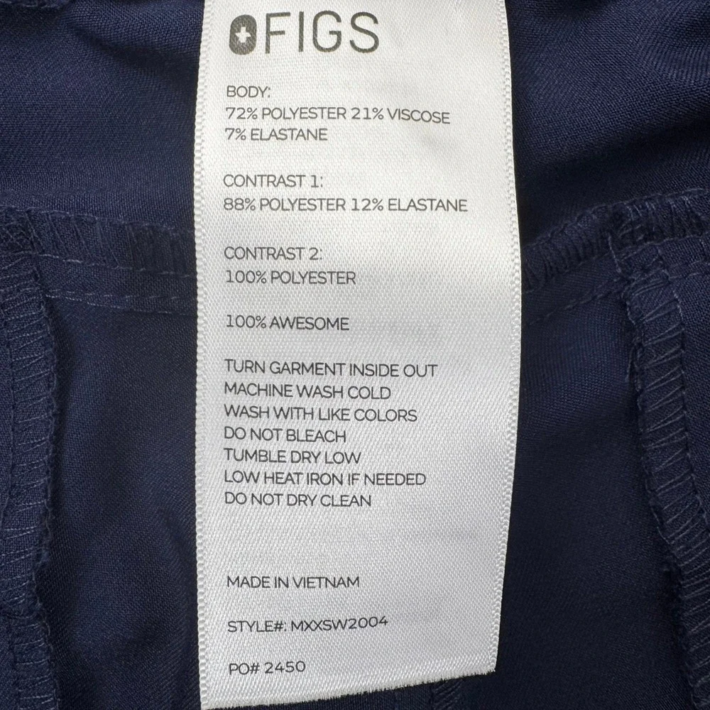 FIGS Technical Collection Navy Blue Scrub Joggers XXL MXXSW2004 Mens Pants